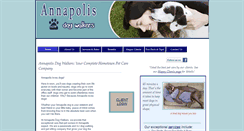 Desktop Screenshot of annapolisdogwalkers.com